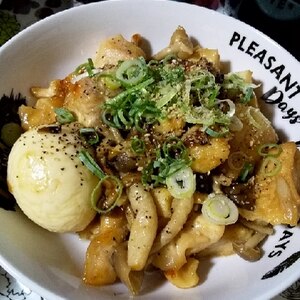 超簡単！鶏むね肉と厚揚げのマスタードマヨネーズ焼き